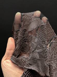 EgrlEra Women's Sexy Lace Fabric Waist-Cinched A-Line Mini Dress