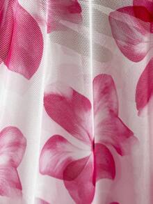 Soleia 全新度假西部海滩婚礼宾客服装、毕业早午餐、圣帕特里克节、春假、复活节、音乐节、优雅波西米亚热带露肩无袖网眼荷叶边下摆两件套 - 粉色 - 查看 6