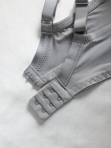 SHEIN 3件性感蕾丝聚拢文胸 - 彩色 - 查看 3