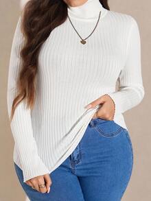 Comfylo Set de 3 suéteres de mujer de talla grande - Marrón Chocolate - Ver 4