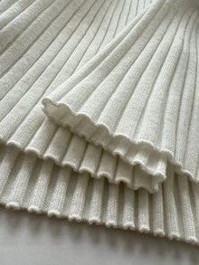 Maweii Women's Simple Casual Everyday Round Neck Straight Shoulder Flared Sleeve Knitted Solid Color Plus Size Sweater Long Sleeve Lightweight Knit Fashion Ribbed Slim Fit Basic Going Out Tshirts, Spring Fall Winter