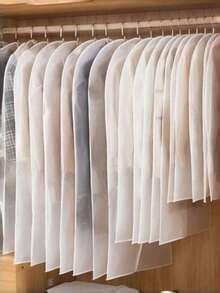 1/5/10 Stück große Kleidersäcke, staubdichte Aufbewahrungshüllen mit Reißverschluss, Kleiderschrank-Organizer für Mäntel, Anzüge, Jacken, Reise und Zuhause, mit transparentem Fenster