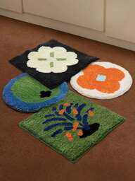 Joivida 플로럴 시리즈 좌석 쿠션 - 두꺼운 따뜻한 사무실 의자 패드, 내마모성 간편한 청소 미끄럼 방지 매트