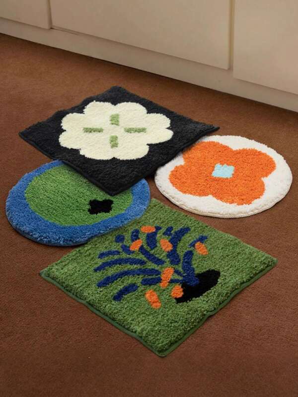 Joivida Coussin de siège de la série florale - Coussin de chaise de bureau épaissi et chaud, tapis antidérapant résistant à l'usure et facile à nettoyer