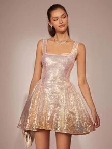Enchnt Romantyczna, luksusowa, różowa, cekinowa mini sukienka w stylu syreny z dekoltem w serduszko idealnie sprawdzi się jesienią i zimą. Krój w kształcie litery A jest stylowy i elegancki, idealny na imprezy, randki, święta, ukończenia studiów, wyjścia, Halloween, Boże Narodzenie i inne okazje. Nadaje się również do jesiennych strojów, strojów, garniturów, karnawału i sylwestra.