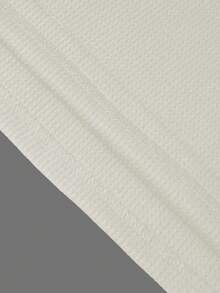 Manfinity Homme Áo thun nam tay dài trơn màu, thoải mái, đa năng cho mùa thu - Màu be - Xem 4