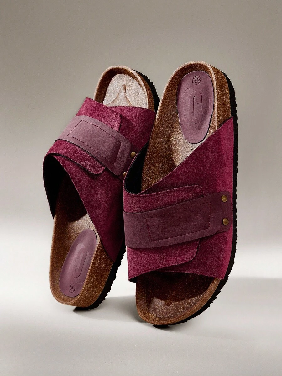 Solecia 女式春秋新款厚底一脚蹬穆勒鞋