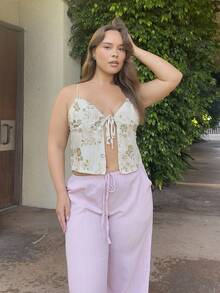 Nezia Cruz 全新夏季女式亮片刺绣吊带背心 - 彩色 - 查看 1
