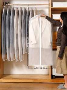 1/5/10 Stück große Kleidersäcke, staubdichte Aufbewahrungshüllen mit Reißverschluss, Kleiderschrank-Organizer für Mäntel, Anzüge, Jacken, Reise und Zuhause, mit transparentem Fenster