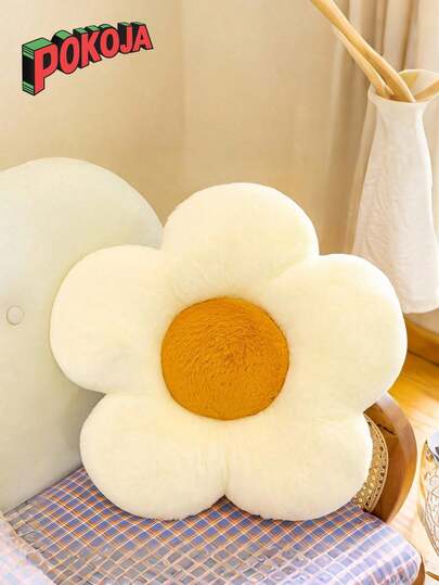 1PC Cute Sunflower Plush Pillow Cushion Toy - Soft Stuffed Pad For Bed Sofa Floor, Home Nursery Decor Comfy Kids Gift Playtime Friend