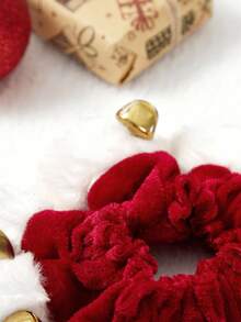 PETSIN 1件圣诞老人狗狗猫咪节日项链。趣味弹力宠物项圈配件，带铃铛。柔软项圈，带铃铛。 - 紅白色 - 查看 7