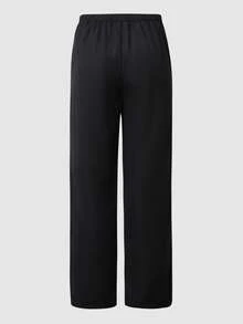 1pc Teen Boy's Pleated Front Loose Wide Leg Pants - Black - View 2