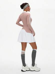 Gameset SHEIN Sport 女式拼色长袖运动连衣裙 - 彩色 - 查看 2