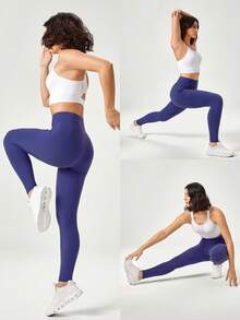 GLOWMODE 28" PowerSculpt™-Air Drawstring Waist Butt-Lifting Leggings With Side Pockets High Impact Running Training Tennis Gym