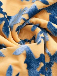 lacRébo Printed Cowl Neck Maxi Dress With Ruched Sides And Side Slit Fall Women Clothes Autumn Outfits Fall Women Clothes Spring Summer Evening Dress Party Dress Date Night Dress  Party Outfits - Multicolor - View 11