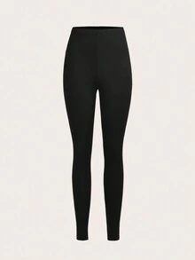 Slaydiva 2pcs Casual Yoga Pants, High Waist Leggings For Women, Suitable For Spring & Autumn,Black Pants