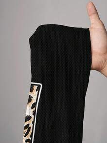 Slaydiva Plus Size V-Neck Casual T-Shirt, Suitable For Summer - Black - View 7