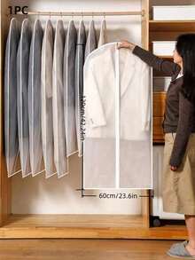 1/5/10 Stück große Kleidersäcke, staubdichte Aufbewahrungshüllen mit Reißverschluss, Kleiderschrank-Organizer für Mäntel, Anzüge, Jacken, Reise und Zuhause, mit transparentem Fenster