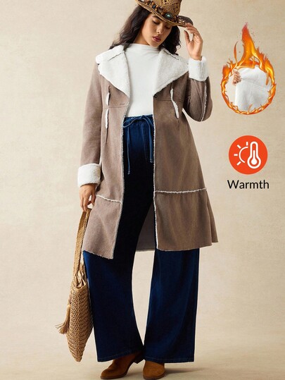 Boho Mama Kardigan ciążowy z długim rękawem, swobodny, na jesień/zimę