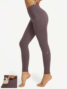 GLOWMODE 24" Booty Illusion Leggings Gym - Mauve Purple - View 2