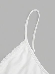 Sweetra 3pcs Plus Size Women Lace Camisole And Tank Top Set, Casual & Comfortable - Multicolor - View 3