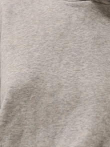 MUSERA ESSENTIALS 宽松大码连帽卫衣，冬季返校休闲日常基础款卫衣 - 淺灰色 - 查看 6