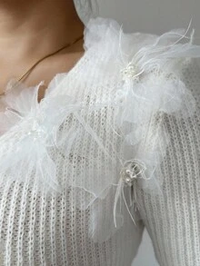Selianne Nouvelle robe pull en tricot de style minimaliste pour femmes, mode chic et polyvalente européenne et américaine - Nude - Voir 7