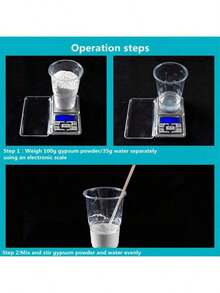 1pc Gypsum Powder Ultra Hard Ultra White Bubble Free Model Doll Candle Cup Aromatherapy Gypsum Powder Pigment Painting Material Self-Made Car Mounted Expanding Stone - White - View 2