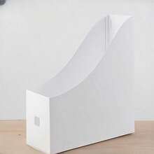 Organizador de escritorio plegable de plástico grueso, estantería para estudiantes, dormitorio, regreso a la escuela, útiles escolares