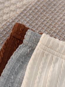 Loomiva 3件套女婴花卉装饰松紧腰裤套装 - 彩色 - 查看 2