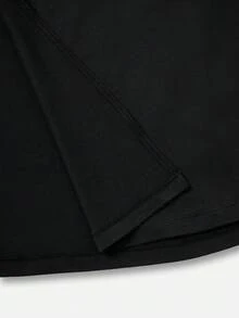 Nuvra 女式无袖露背双层收腹塑身连衣裙，带衬里，长款修身塑身连衣裙 - 黑色 - 查看 12