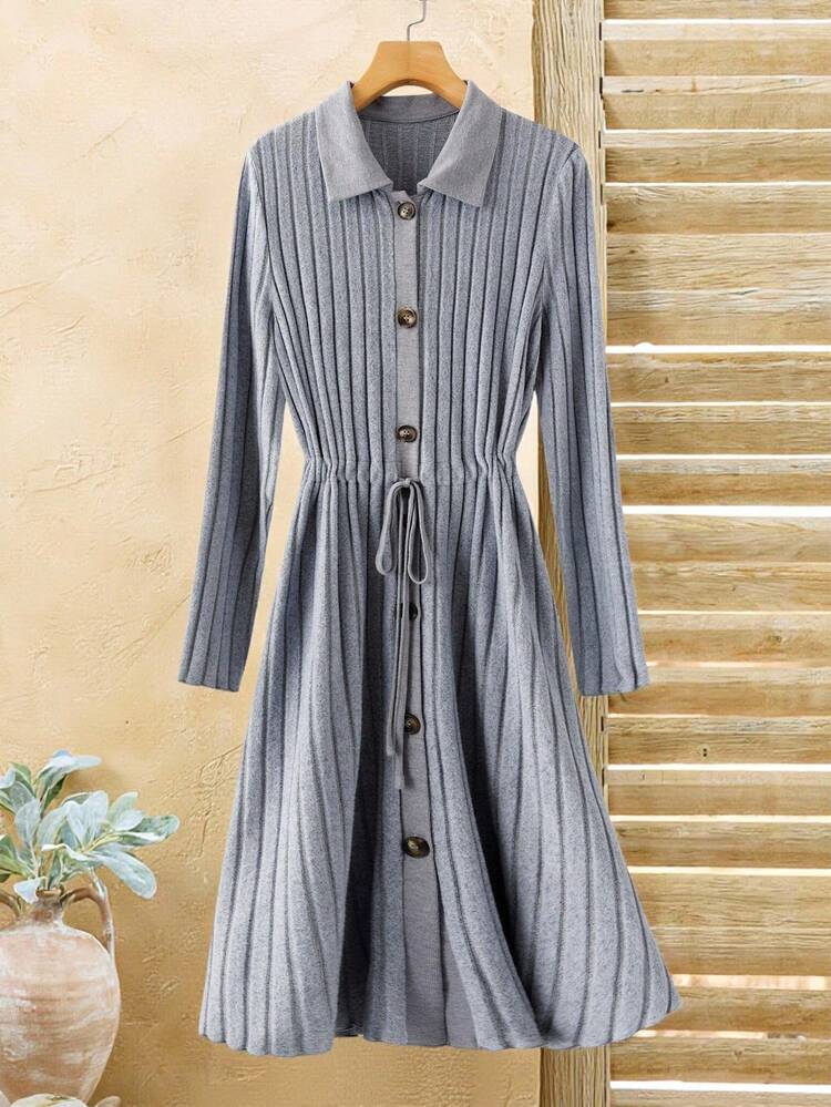 Women's Summer Mid-Length Dress, Short Sleeve, Solid Color, Fashion, Suitable For Summer, Button-Up, All-Match & Versatile Women's Winter Sweater Fall Women Clothes  Fall Clothes For Women  Autumn Clothes  Winter Dress Women Dresses For Women Elegant  Dresses For Women Casual Elegant Dresses For Women Casual Long Dresses  Fall Dresses For Women