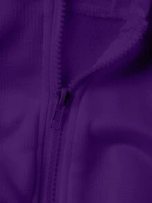 INAWLY 2 piezas Conjunto de top con capucha de manga larga y pantalones largos de cintura elástica de unicolor para mujer - Azul lavado medio - Ver 5