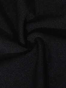 Women's Casual Cotton Vest & Leggings 2 Pieces Set, Solid Black, Suitable For Outdoor Sports & Yoga - Multicolor - View 6