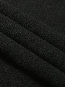 Manfinity Roughcore Men's Skeleton Pattern Knitted Sleeveless Sweater Vest,Black And White Streetwear For Autumn Date,Halloween Casual 2 In 1 Style Fall Winter Gift - Black - View 3