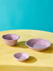 Zazumi 1 tô cơm kiểu Pháp tối giản, cao cấp, đồ dùng nhà bếp bằng gốm sứ. - Màu tím - Xem 3