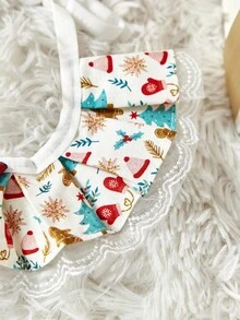 PETSIN 1PC Pet Christmas Holiday Decoration Necklaces, Decorative Items For Dogs, Cat Wet Wipes, Bibs, Bow Ties, Bows