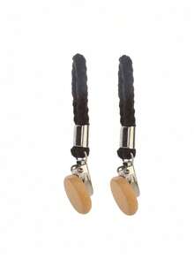 2 pièces Pinces à serviette, Pinces à serviette tressées, Pinces de rangement de salle de bain, Pinces crochets multifonctions pour chaussettes, serviettes, pinces de rangement ménager.