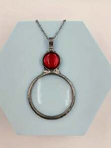 1 件毛衣链珠宝放大镜放大镜项链，复古放大镜母亲节礼物放大镜生日礼物放大镜 - 彩色 - 查看 4