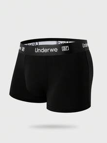 5件套薄款弹力性感平角内裤 - 黑色 - 查看 7