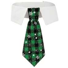 PETSIN 1条圣诞元素宠物领带、英式领带、狗狗装饰领带、狗狗绅士围巾、猫狗领带、宠物口水巾、宠物配饰用品