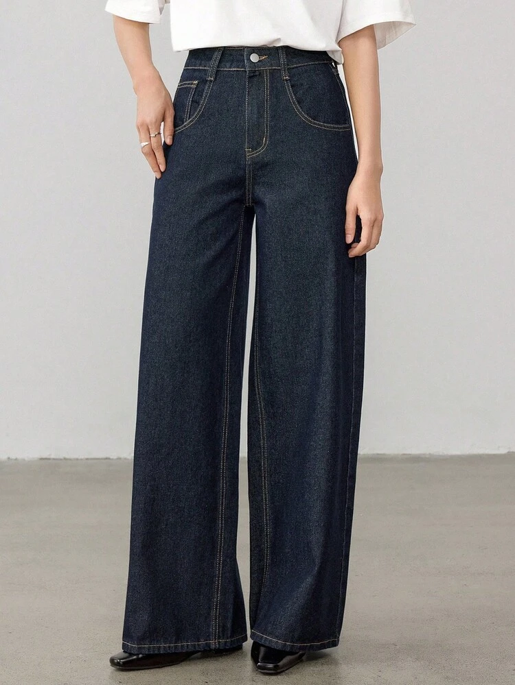Women's Loose Fit Distressed Relaxed Casual Denim Jeans