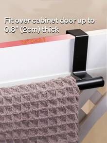 Toallero para puerta de gabinete, toallero para toallas de cocina de gabinete, toallero de acero inoxidable para cocina, toallero para puerta de gabinete de cocina y baño - multicolor - Ver 5