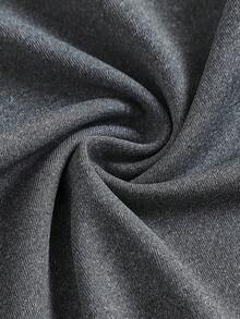 Tween Girls' Casual Contrast Foldover Waist Wide Leg Sweatpants, Spring/Summer Back To School Season - Grey - View 4