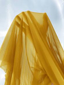 Seduluxe 2 件套 3D 花卉蕾丝睡袍 + 鱼骨腰部设计蕾丝吊带睡袍 - 黃色 - 查看 7