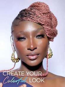 SMART&MATCH Afro Kinky Bulk Human Hair Black And Pink Bulk Braiding Hair Extension For Mini Twists Locs Crochet Human Hair Extensions For Knotless Braids Halloween