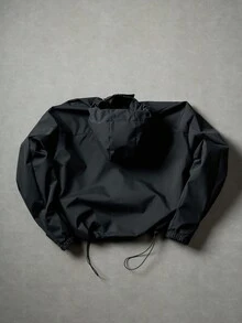 PAVTROS Men Casual Black Techwear Rain Y2k Style Jacket,Outdoor Windbreaker, Parka,Baggy,Winter Jacket,Streetwear, Fall