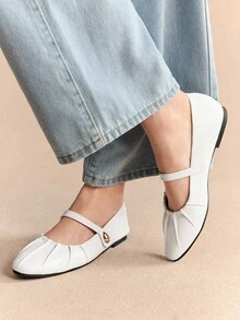 Rosivie 2025 Sommer Neue Französische Quadratische Zehenform Vielseitige Schwarze Cut Out Gewebte Flache Damen Schuhe Mit Niedriger, Atmungsaktiv Und Bequem