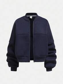 SHEIN 2pcs Tween Girls Autumn Casual Outfit - Long Sleeve Zip-Up Hoodie Sweatshirt + Wide Leg Sweatpants Set, Suitable For Daily, Home, And Street Wear, Comfortable Teen School Clothes 2 Piece Set Casual Two Piece Set 2 Piece Pants Set Back To School 2 Piece Set