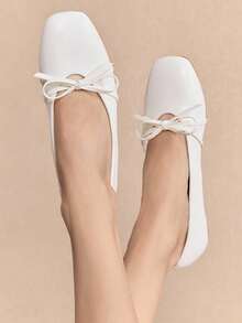 Rosivie Women's Spring/Summer Pink Round Toe Rhinestone Breathable Mesh Casual Shoes, Fashion & Comfortable Non-Slip Outsole, Suitable For Outdoor Travel, Party, Beach, Daily Commute, Versatile Flat Shoes - White - View 8